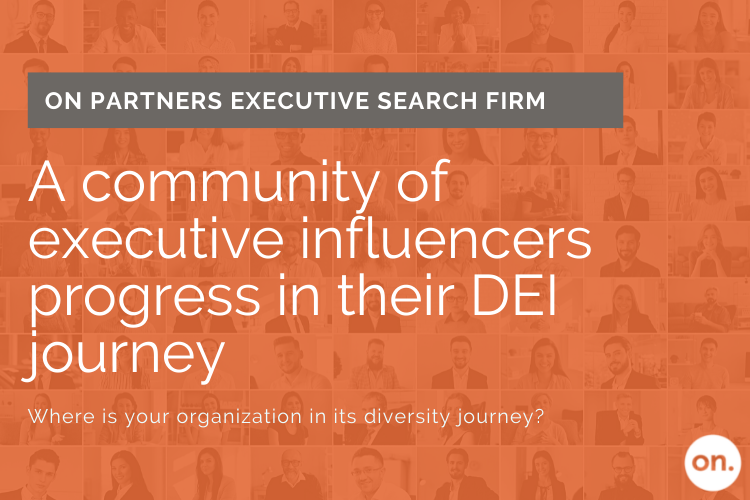 A community of executive influencers progress in their DEI journey