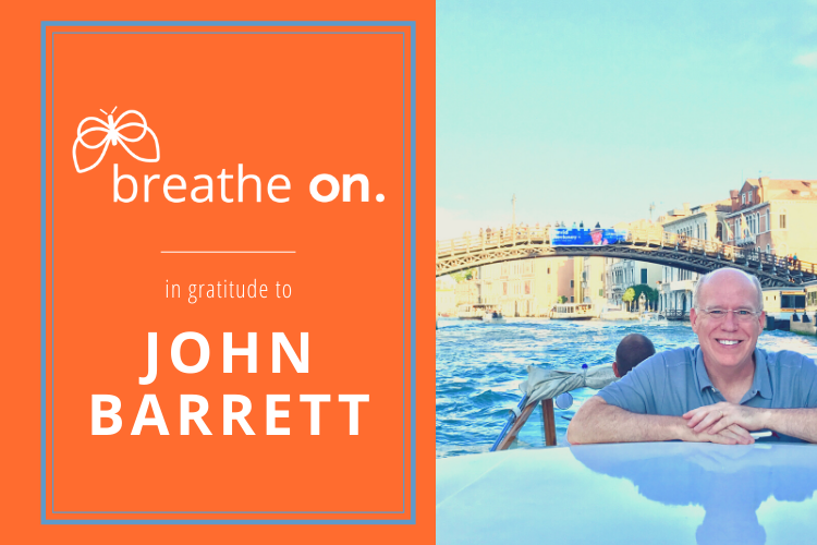 In Gratitude To John Barrett, Partner At ON Partners