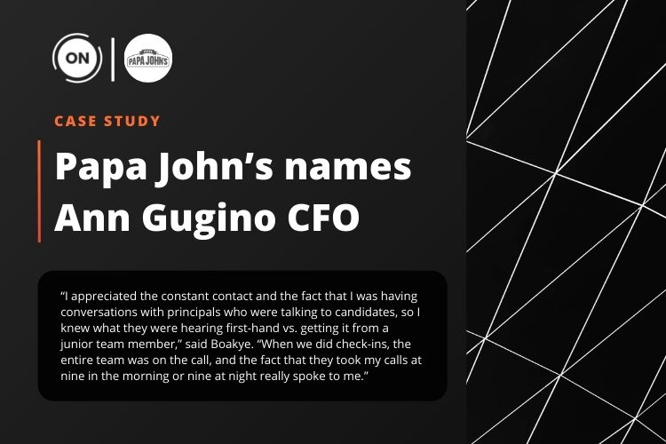 Papa John’s names Ann Gugino CFO