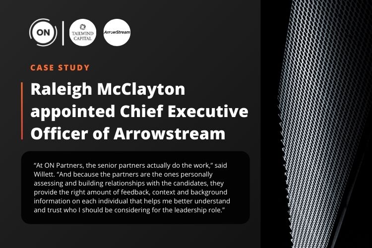 Raleigh McClayton appointed Chief Executive Officer of Arrowstream