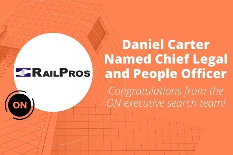 SUCCESSFUL PLACEMENT: RAILPROS – CHIEF LEGAL AND PEOPLE OFFICER
