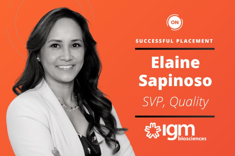 Elaine Sapinoso appointed as Senior VP of Quality