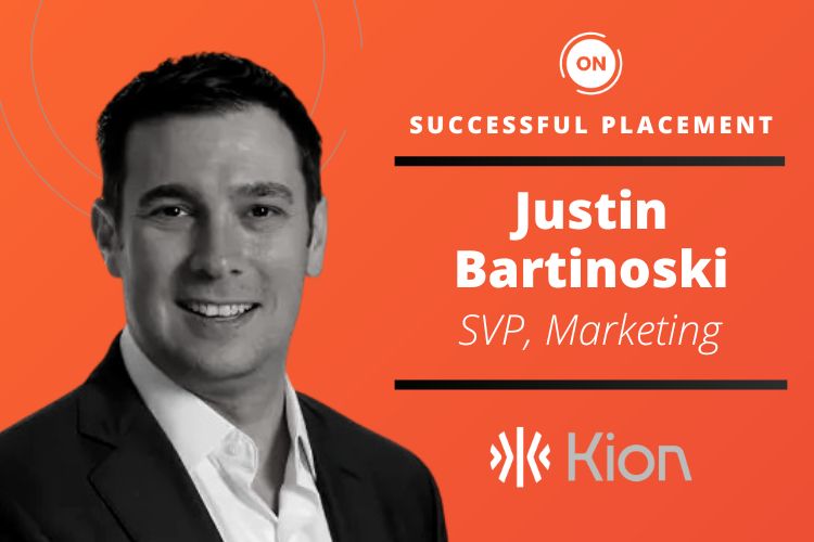 Justin Bartinoski named Senior Vice President of Marketing at Kion.
